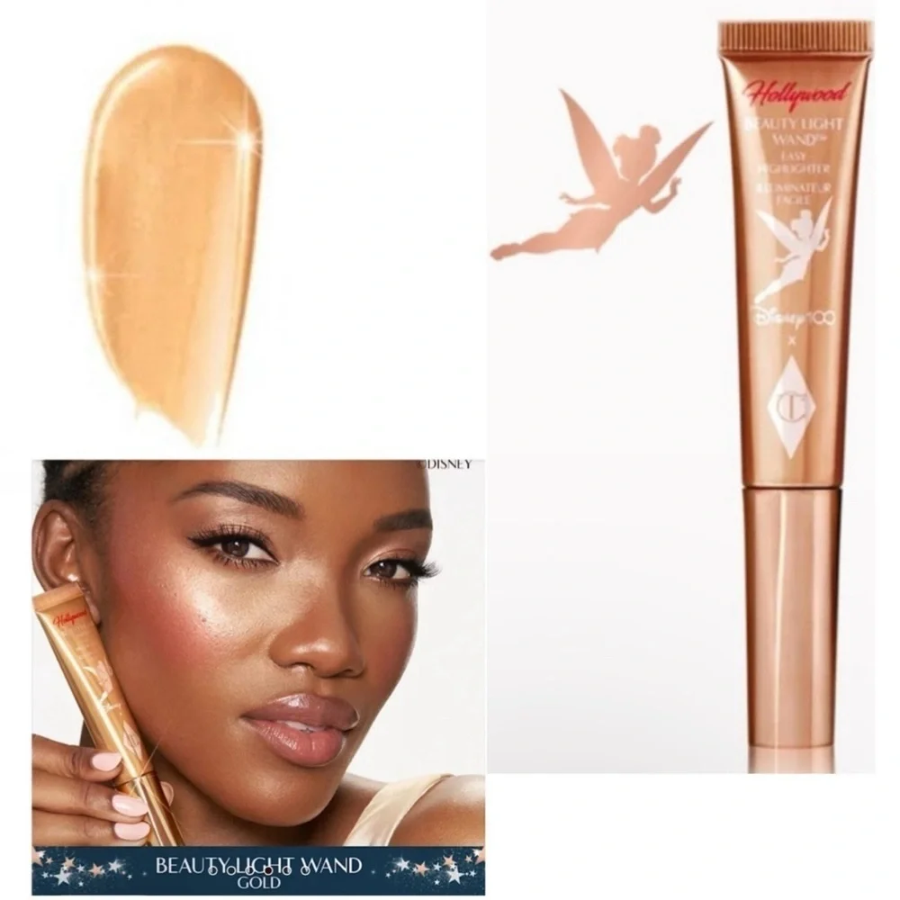 Charlotte Tilbury LE Disney Gold Beauty Light Wand Highlighter NIB 12ml